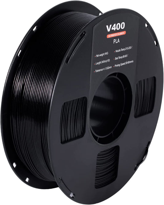 V400 Filament 1.75mm PLA 3D Printer Filament, 1 KG Spool, Dimensional Accuracy +/- 0.03 mm, 3D Printing Filament